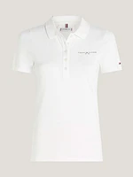 Polo de corte slim con logo distintivo mujer Tommy Hilfiger