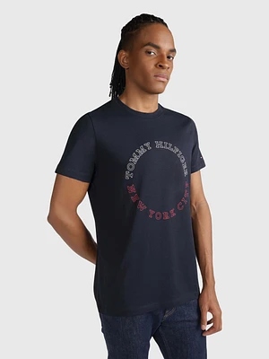 Playera de corte slim con monotipo hombre Tommy Hilfiger