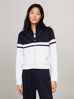 Chamarra deportiva color block con cremallera de mujer Tommy Hilfiger