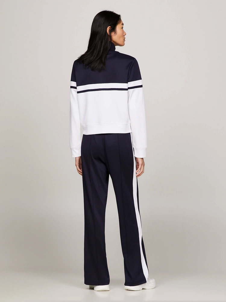 Chamarra deportiva color block con cremallera de mujer Tommy Hilfiger