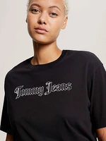 Playera amplia con logo en la parte trasera de mujer Tommy Jeans