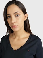 Playera Modern con cuello de pico mujer Tommy Hilfiger