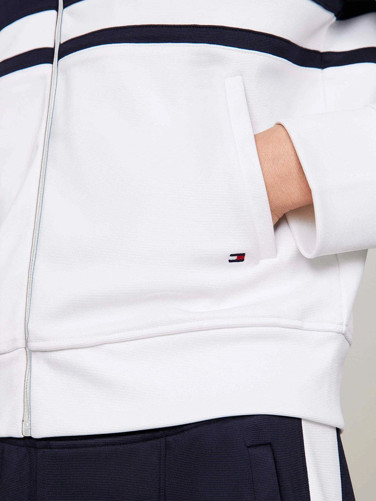 Chamarra deportiva color block con cremallera de mujer Tommy Hilfiger