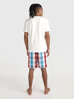 Pijama de algodón orgánico con Playera manga corta hombre Tommy Hilfiger