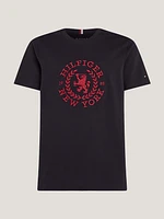 Playera de punto con escudo grande hombre Tommy Hilfiger