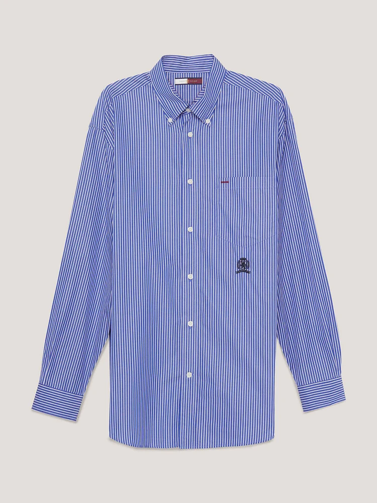 Camisa regular de rayas Ithaca con escudo hombre Tommy Hilfiger