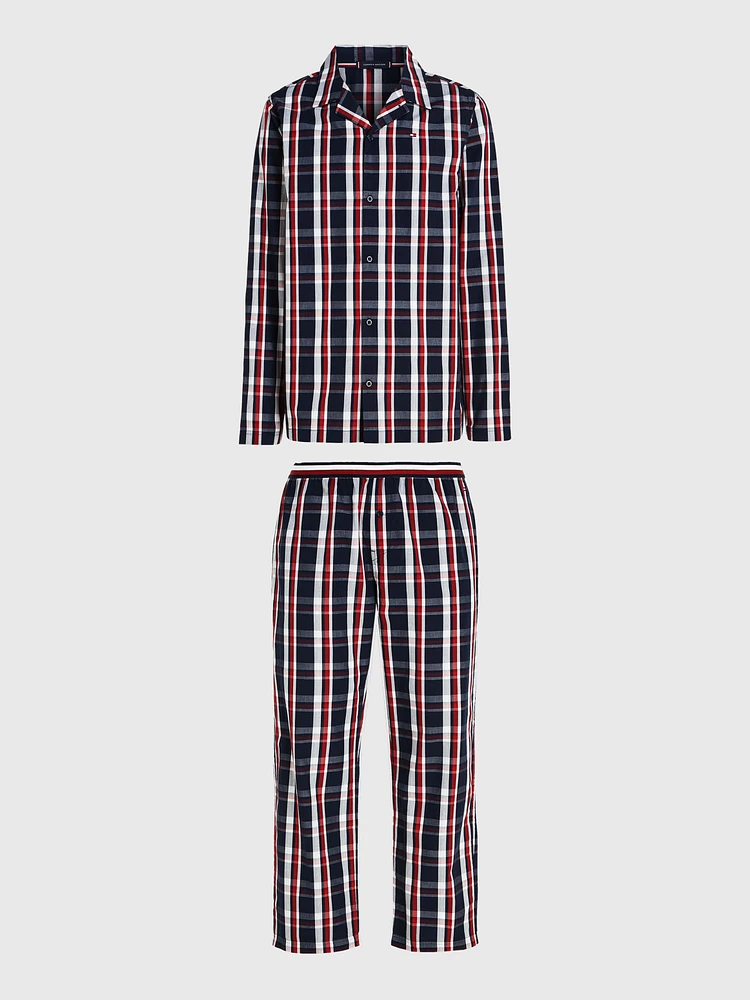 Pijama de manga larga Global Stripe hombre Tommy Hilfiger