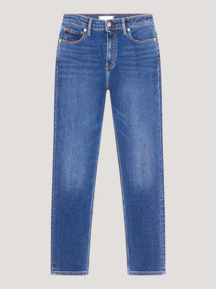 Jeans ajustados de talle alto mujer Tommy Hilfiger