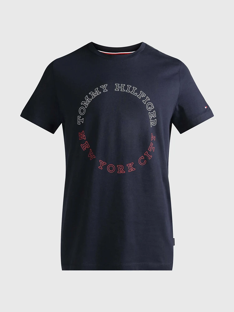 Playera de corte slim con monotipo hombre Tommy Hilfiger