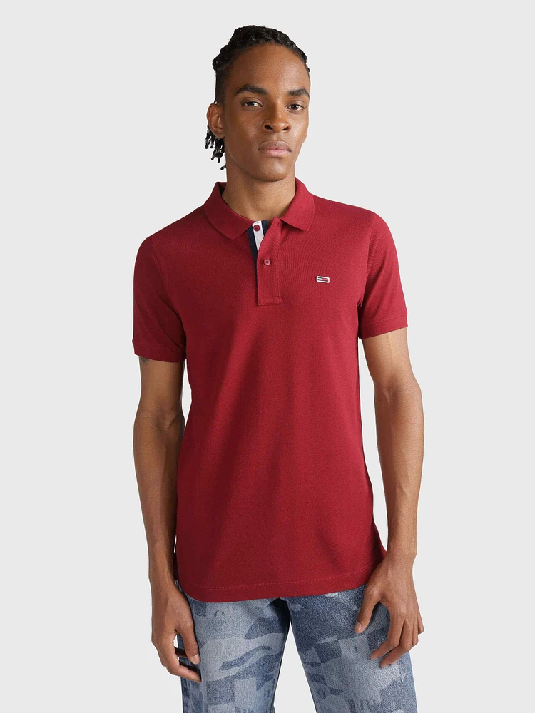 Polo con tapeta distintiva y corte slim de hombre Tommy Jeans