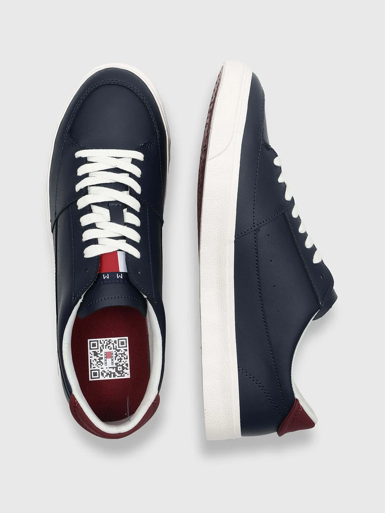 Tenis de piel con cordones hombre Tommy Jeans