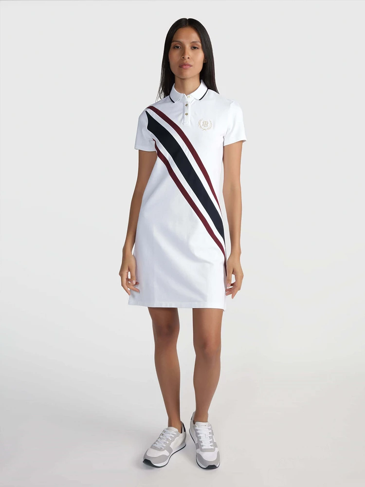 Vestido con franjas diagonales de mujer Tommy Hilfiger