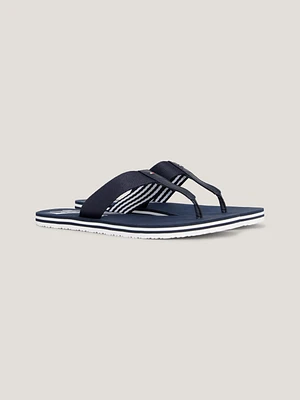 Sandalias de rayas con logo mujer Tommy Hilfiger