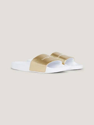 Sandalias con logo metalizado de mujer Tommy Hilfiger