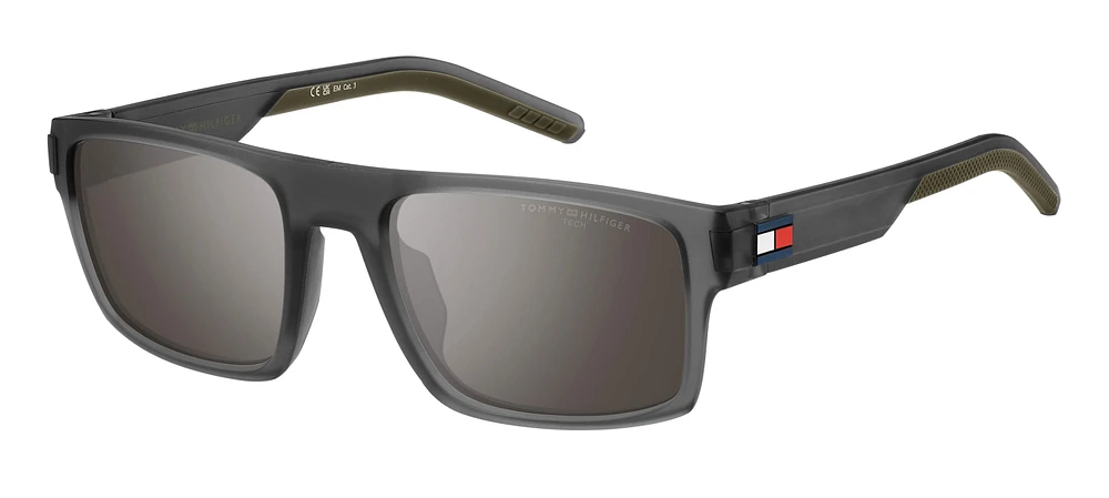 Lentes rectángulares deportivos de hombre Tommy Hilfiger