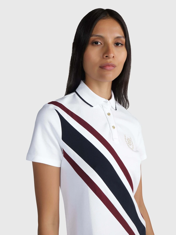 Vestido con franjas diagonales de mujer Tommy Hilfiger