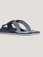 Sandalias de rayas con logo mujer Tommy Hilfiger