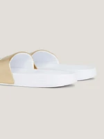 Sandalias con logo metalizado de mujer Tommy Hilfiger