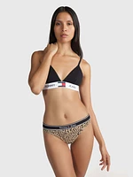 Bikini con animal print de mujer Tommy Hilfiger