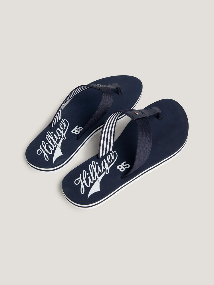 Sandalias de rayas con logo mujer Tommy Hilfiger