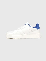 Tenis retro de baloncesto en piel mujer Tommy Jeans