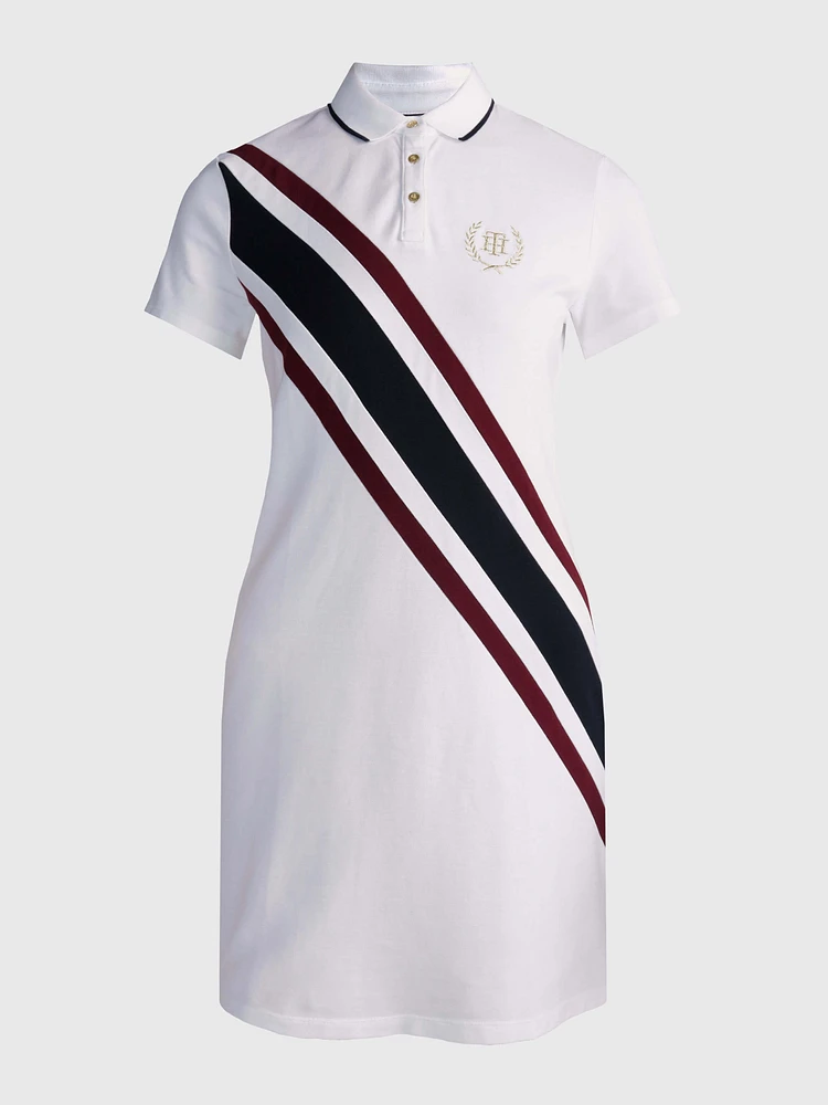 Vestido con franjas diagonales de mujer Tommy Hilfiger