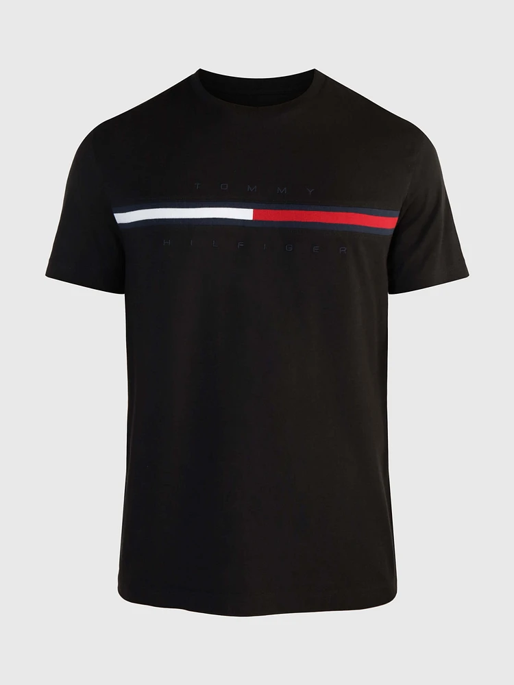 Playera corte regular con logo de hombre Tommy Hilfiger