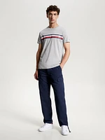 Playera de corte slim con monotipo Hilfiger hombre Tommy