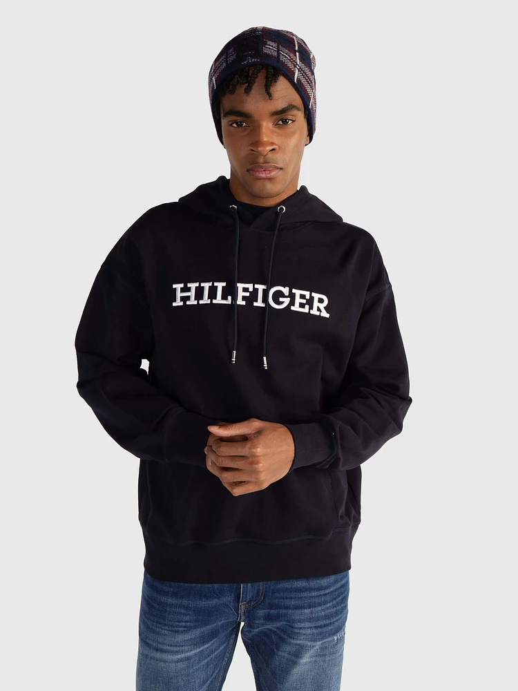 Sudadera con logo bordado de hombre Tommy Hilfiger