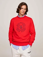 Sudadera con logo y escudo grandes de hombre Tommy Hilfiger