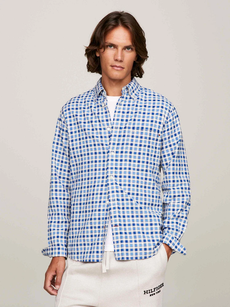 Camisa Oxford regular de cuadros Vichy hombre Tommy Hilfiger