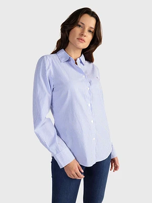 Camisa con franjas verticales de mujer Tommy Hilfiger