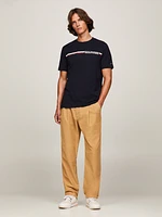 Playera de punto con monotipo Hilfiger hombre Tommy