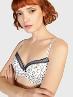 Brassiere Demi con números de mujer Tommy Hilfiger