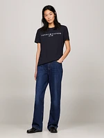 Playera Signature con logo bordado de mujer Tommy Hilfiger