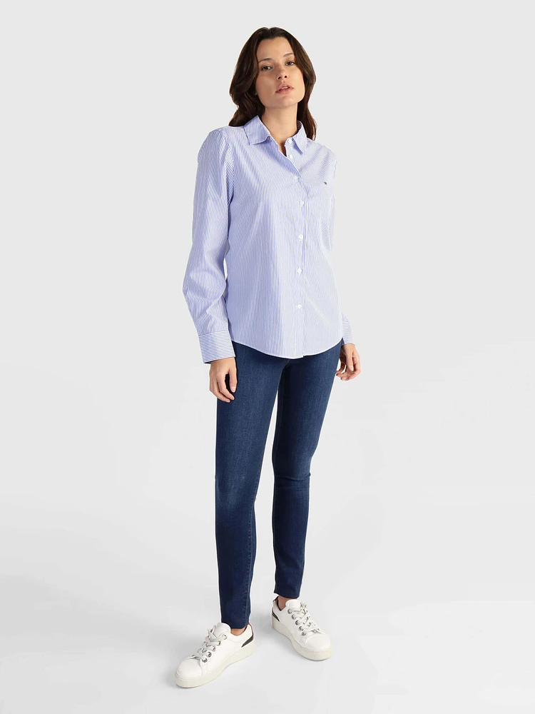 Camisa con franjas verticales de mujer Tommy Hilfiger