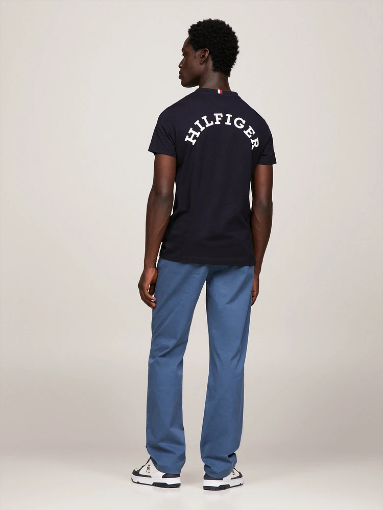 Playera de corte slim con logo del monotipo hombre Tommy Hilfiger