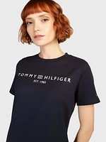 Vestido con logo estampado de mujer Tommy Hilfiger