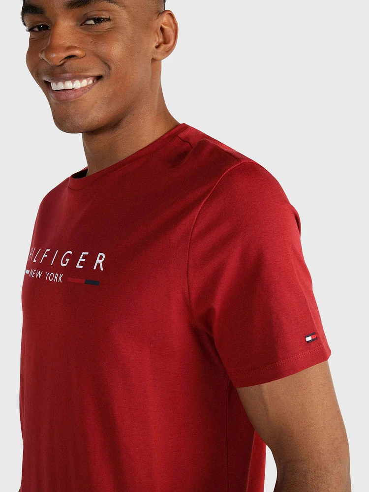 Playera con logo estampado de hombre Tommy Hilfiger