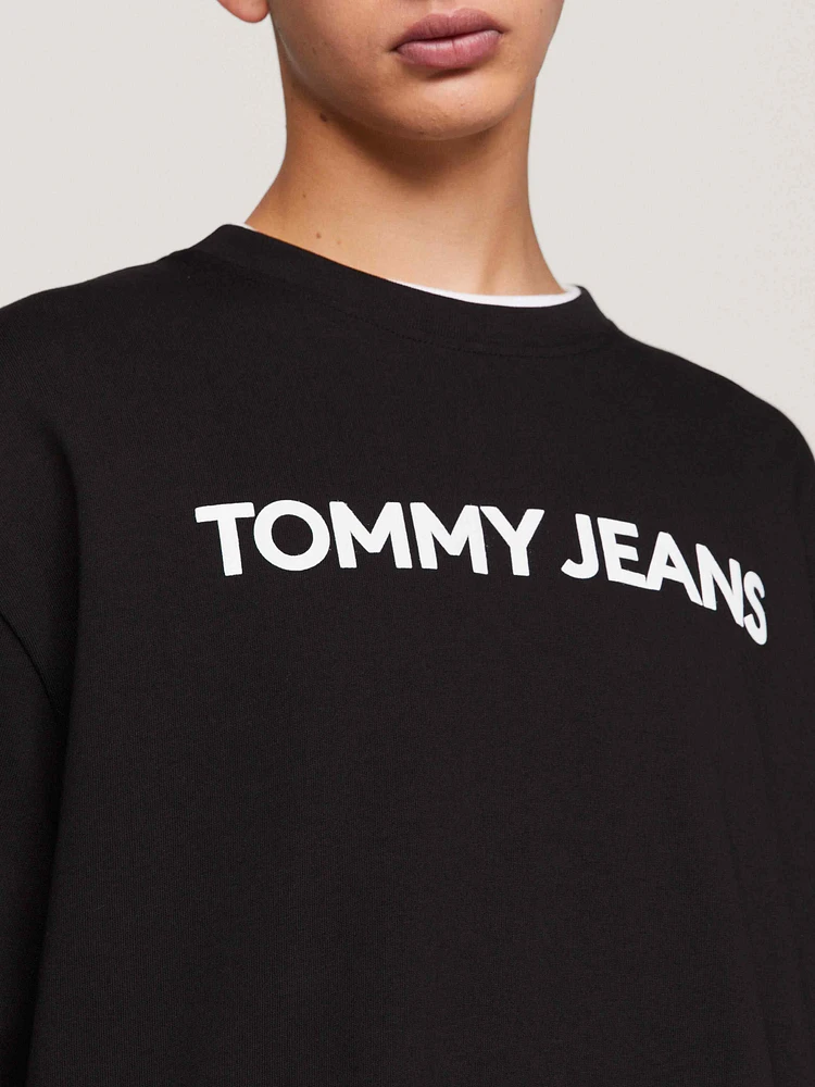 Playera oversize con logo de hombre Tommy Jeans