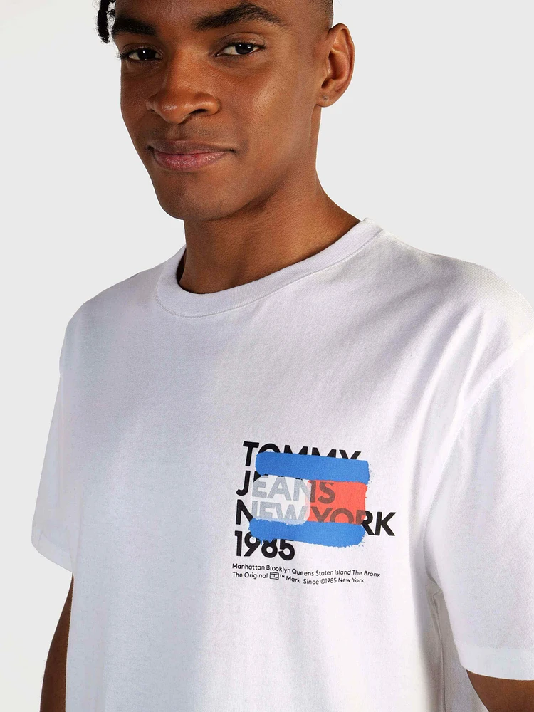 Playera con texto estampado de hombre Tommy Jeans