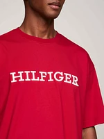 Camiseta con monotipo Hilfiger de hombre Tommy