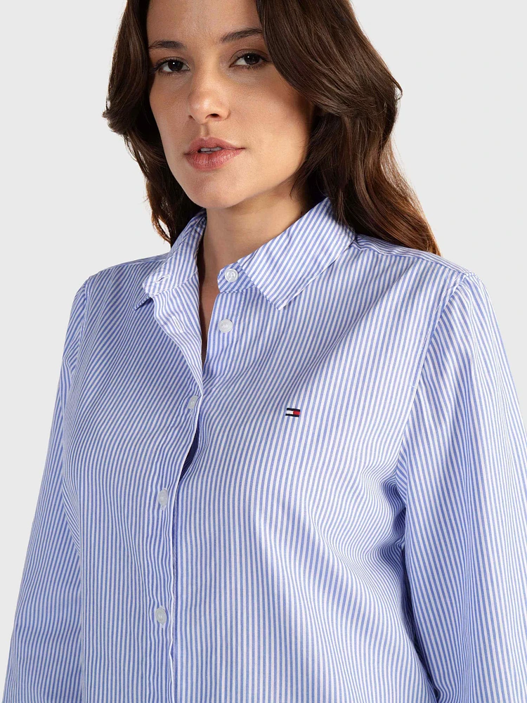 Camisa con franjas verticales de mujer Tommy Hilfiger