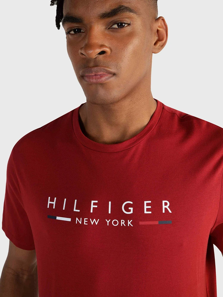 Playera con logo estampado de hombre Tommy Hilfiger