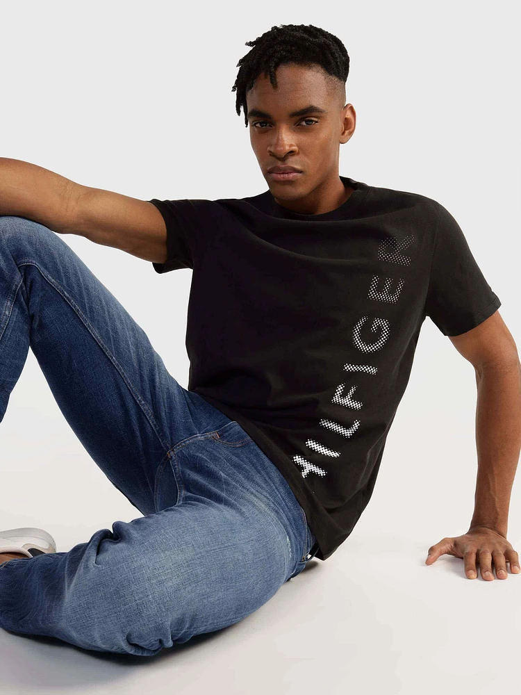 Playera con logo lateral de hombre Tommy Hilfiger