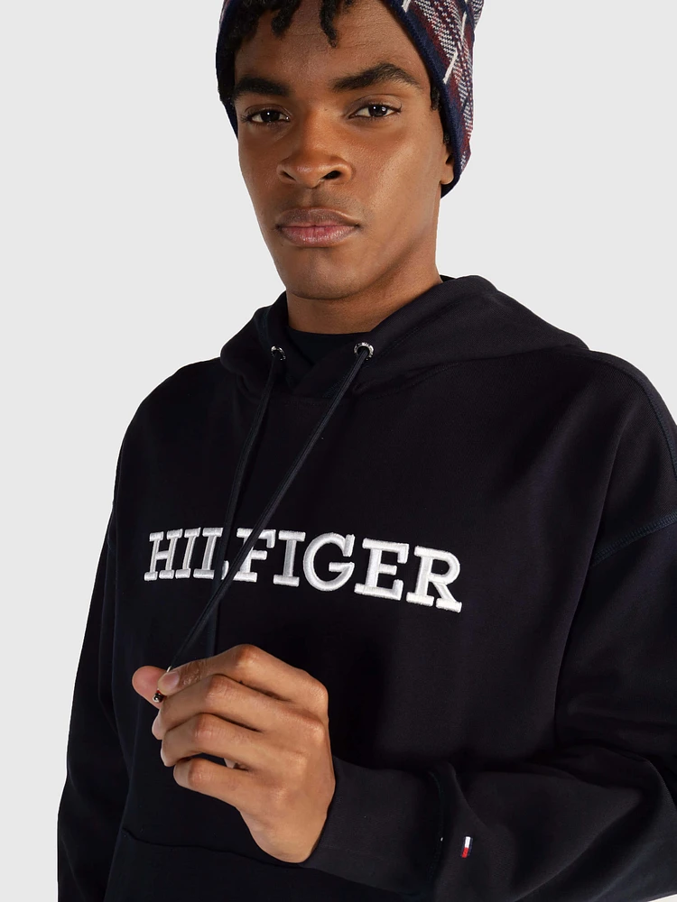 Sudadera con logo bordado de hombre Tommy Hilfiger