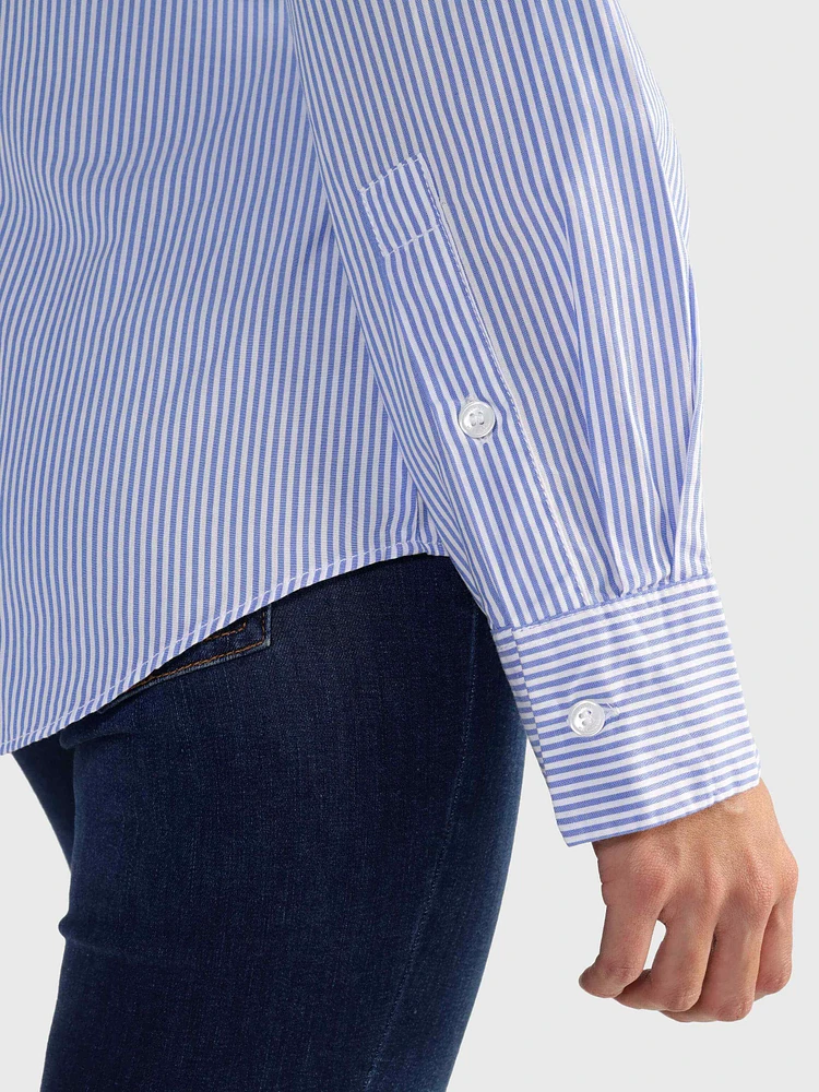 Camisa con franjas verticales de mujer Tommy Hilfiger