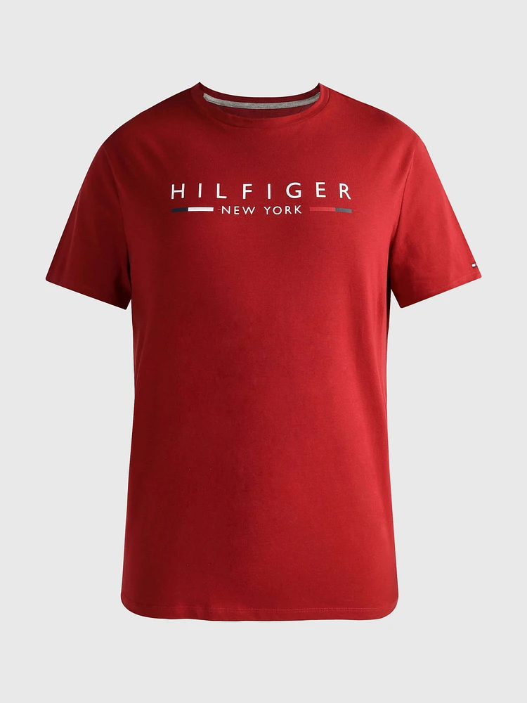 Playera con logo estampado de hombre Tommy Hilfiger