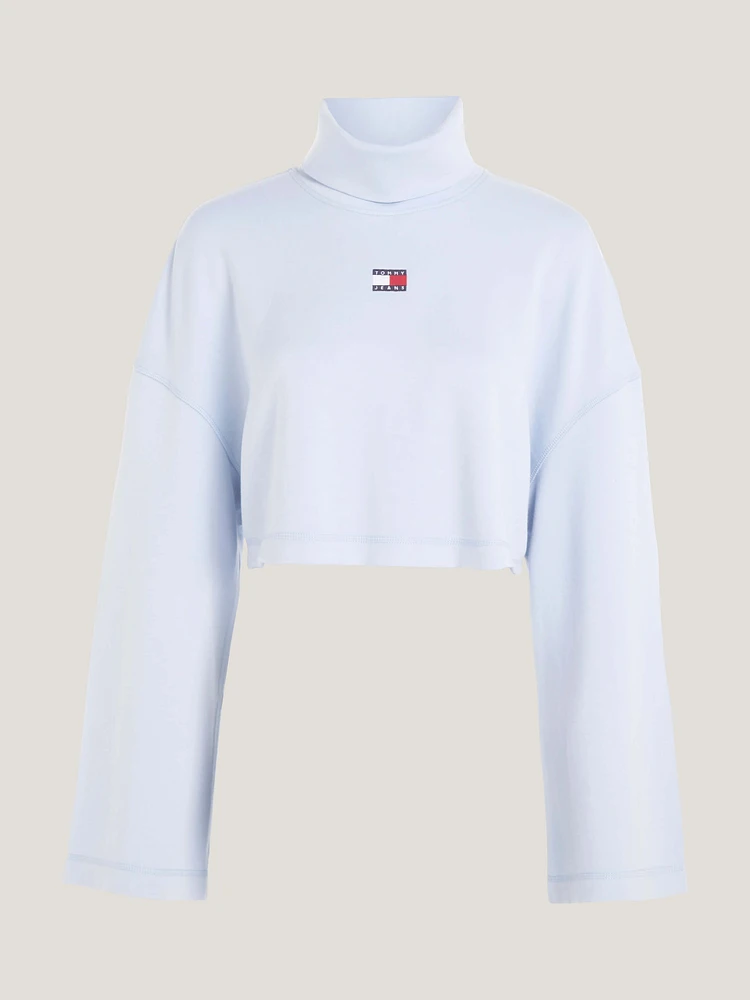 Sudadera con cuello cisne y parche de Tommy mujer Jeans