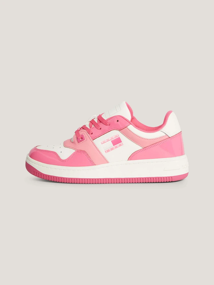 Tenis retro basket de charol mujer Tommy Jeans